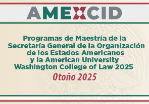 Programas de Maestría de la Secretaría General de la OEA y la American University Washington College of Law, AMEXCID